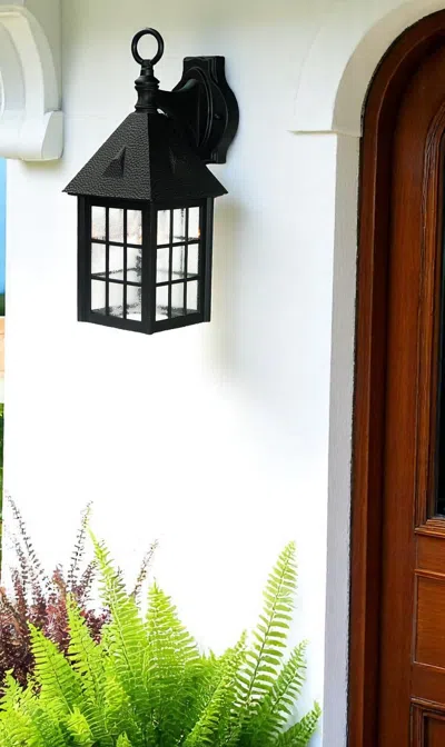 Hivvago Matte Black House Shaped Wall Light