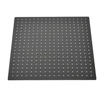 Hivvago Matte Black Stainless Steel Square Rain Shower Head