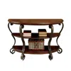 Hivvago May Transitional Style Sofa Table In Brown