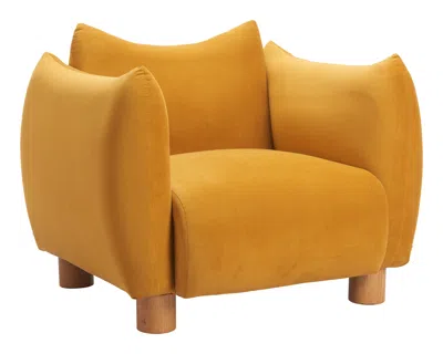 Hivvago Meia Accent Chair Mustard In Yellow