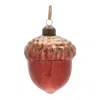 Hivvago Mercury Glass Acorn Ornament (set Of 6) In Red
