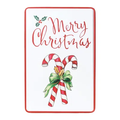 Hivvago Metal Merry Christmas Plaque 18"h In Multi