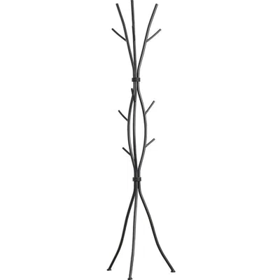 Hivvago Metal Tree Branch Style Coat Rack With Multiple Hooks In Black