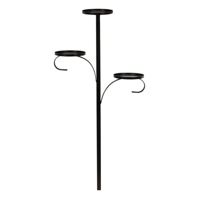 Hivvago Metal Triple Tree Topper Platform 36"h In Black