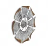 Hivvago Metal Windmill Shaped Wall Decor In Gray