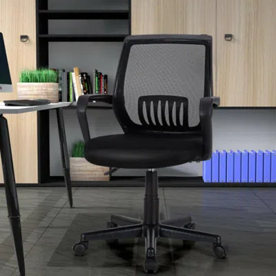 Hivvago Mid-back Mesh Height Adjustable Executive Chair With Lumbar Support