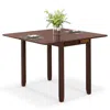 Hivvago Mid Century Folding Dining Table For 4 People Extendable Kitchen Table With Hidden Storage