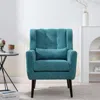 Hivvago Mid Century Modern Accent Chair With Chenille Fabric