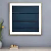 Hivvago Midnight Waves Gold Floater Frame Wall Art In Multi