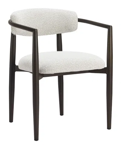Hivvago Midori Dining Chair White In Brown