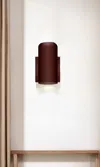 Hivvago Minimalist Bronze Wall Sconce In Brown