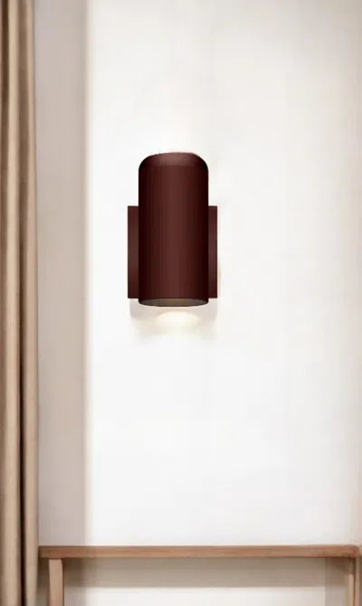Hivvago Minimalist Bronze Wall Sconce In Brown