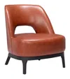 Hivvago Mistley Accent Chair Brown In Brown
