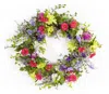 Hivvago Mixed Floral Wreath 24"d In Multi