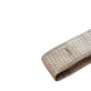 Hivvago Mocha Sheer And Grid Shower Curtain And Liner Set In Brown