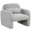 Hivvago Modern Accent Chair With Waist Pillow And Armrests For Living Room Bedroom