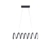 Hivvago Modern Ceiling Pendant Light, Suspended Aluminum Spiral Loop, 23 Inch