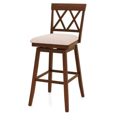 Hivvago Modern Counter Height Bar Stools With Backrest & Upholstered Seat Cushion