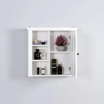 Hivvago Modern Designed Wooden Bathroom Wall Mounted Cabinet With Door - White