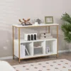 Hivvago Modern Kitchen Buffet Sideboard With 3 Compartments-white