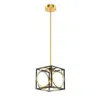 Hivvago Modern Led Pendant Light With 42 Inches Adjustable Suspender-black