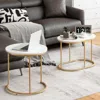 Hivvago Modern Nesting Coffee Table Set Of 2-white