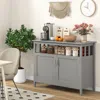 Hivvago Modern Practical Wooden Kitchen Lockers With Large Storage Space-gray