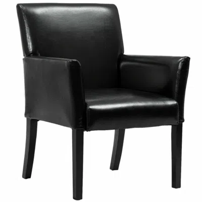 Hivvago Modern Pu Leather Executive Arm Chair Sofa In Burgundy