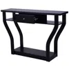 Hivvago Modern Sofa Accent Table With Drawer