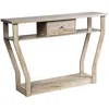 Hivvago Modern Sofa Accent Table With Drawer-gray