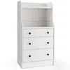 Hivvago Modern Storage Dresser With Anti-toppling Device-white