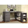 Hivvago Modern Style Wooden Office Desk, Gray In Gray