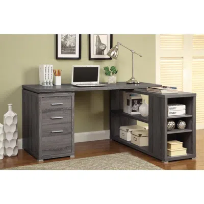 Hivvago Modern Style Wooden Office Desk, Gray