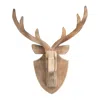 Hivvago Modern Wood Deer Head Mount 21"h In Brown