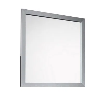 Hivvago Moko 40 X 40 Dresser Mirror, Square, Modern Style, Gray Finished Frame