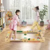 Hivvago Montessori Balance Beam Set Wooden Balance Boards With Stepping Stones