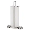 Hivvago Mora Table Lamp Acrylic Shade, 2 Usb, Led Lights, Chrome Steel 23 Inch