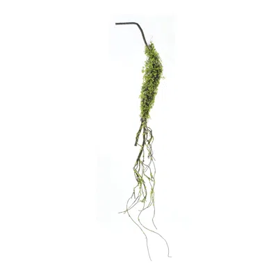 Hivvago Moss Foliage Vine Branch (set Of 2) In Green