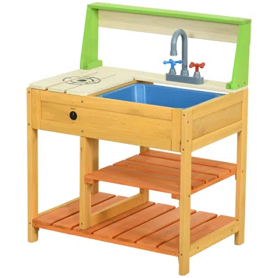 Hivvago Mud Kitchen For Kids With Sink And Storage