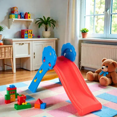 Hivvago Multi-use Foldable Toddler Slide For Home And Garden
