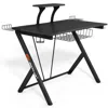 Hivvago Multifunctional E-sport Gaming Desk With Headset Hook And Cup Holder