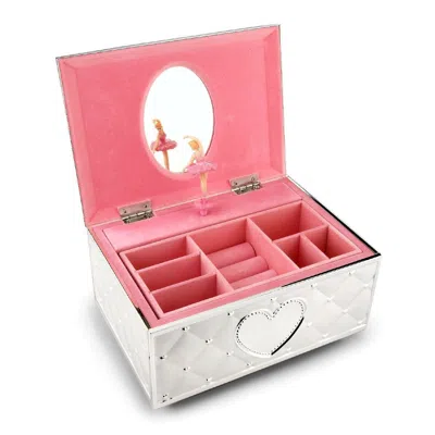 Hivvago Musical Fur Elise Girls Ballerina Keepsake Metal Pink Lined Jewelry Box