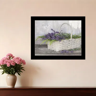 Hivvago My Lavender Black Framed Print Wall Art In Multi
