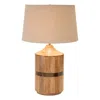 Hivvago Natural Wood Table Lamp 22.5"h In Brown