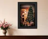 Hivvago Naughty Or Nice Black Framed Print Wall Art In Black