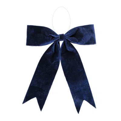 Hivvago Navy Blue Holiday Bow (set Of 2)