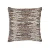 Hivvago Nely 22 Inch Accent Pillow Set Of 4, Handwoven Abstract Design, Ivory Brown In Brown