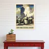 Hivvago New York Railroad Vintage Travel Unframed Print Wall Art