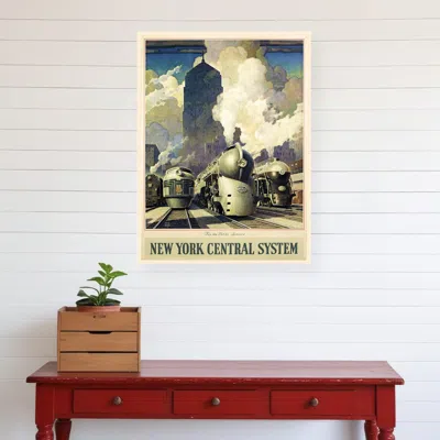 HIVVAGO NEW YORK RAILROAD VINTAGE TRAVEL UNFRAMED PRINT WALL ART