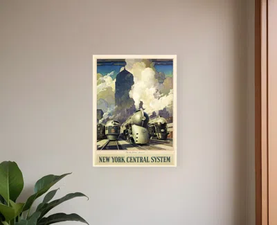 HIVVAGO NEW YORK RAILROAD VINTAGE TRAVEL UNFRAMED PRINT WALL ART